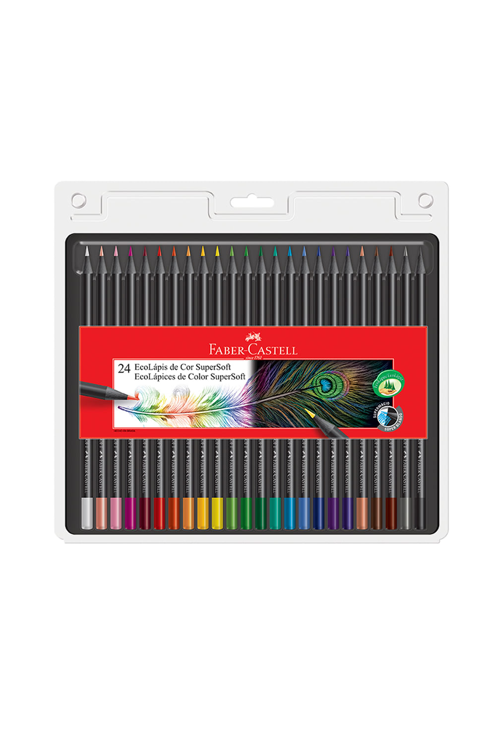 Lápis de Cor Faber-Castell Super Soft 24 Cores