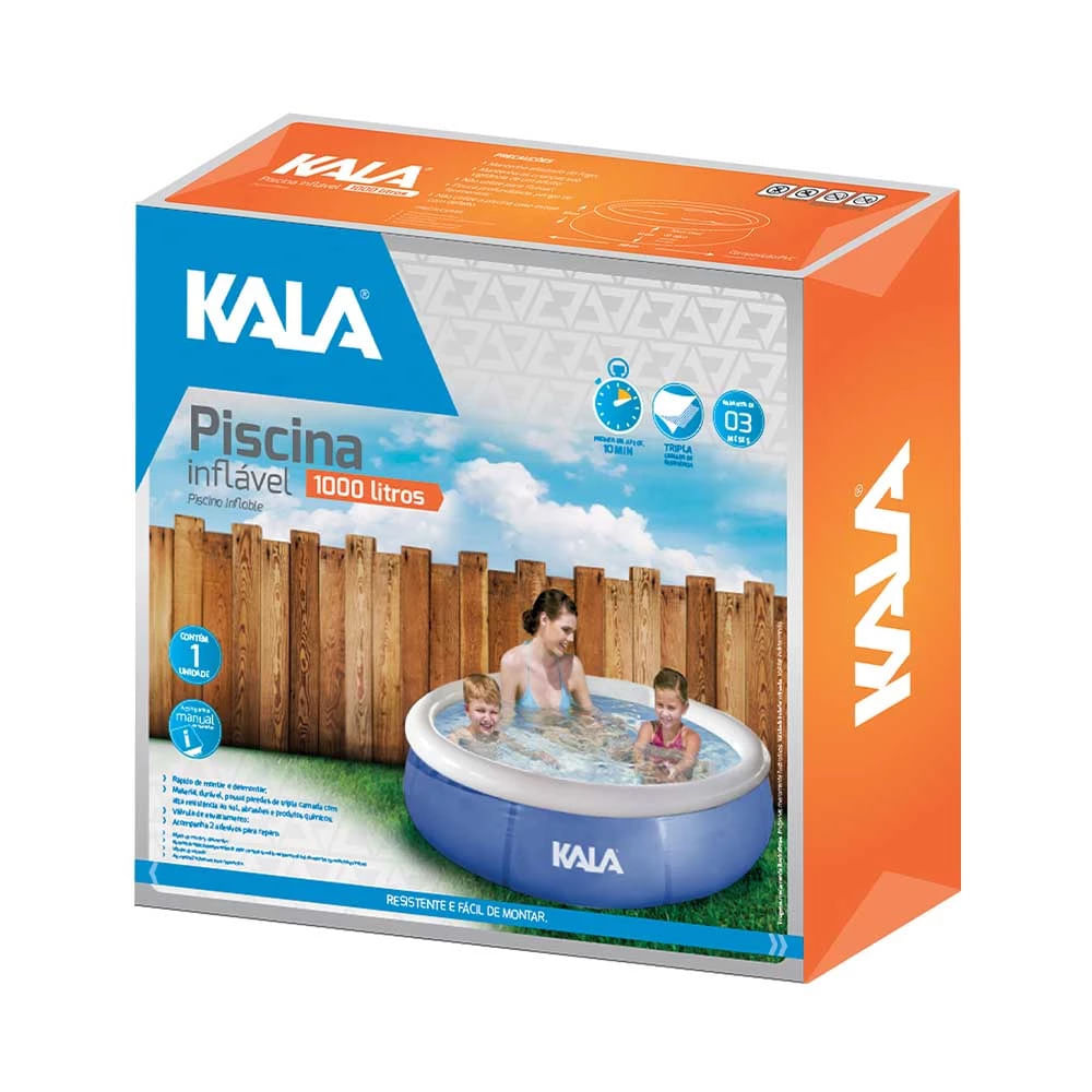 Piscina Inflável Bestway 1.000 Litros Azul