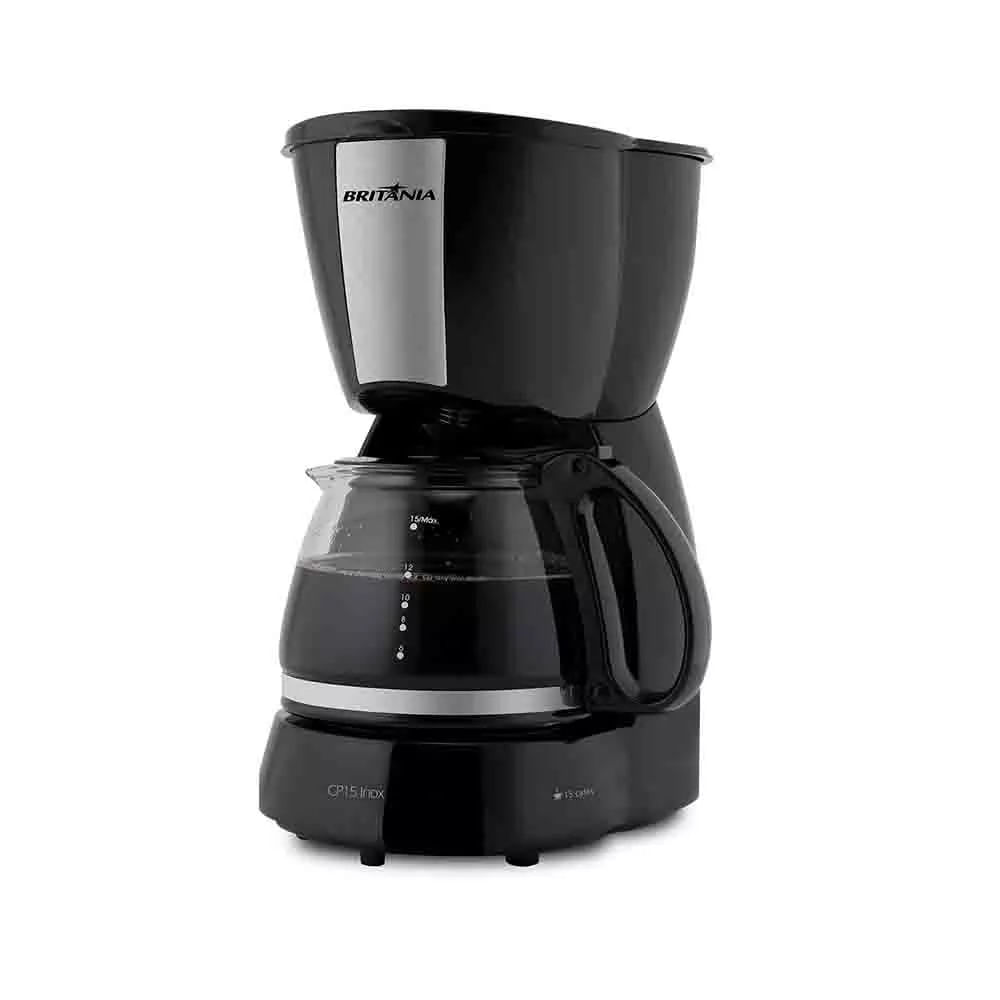 Cafeteira Elétrica Britânia CP15 15 Xícaras Inox Preto - 220V