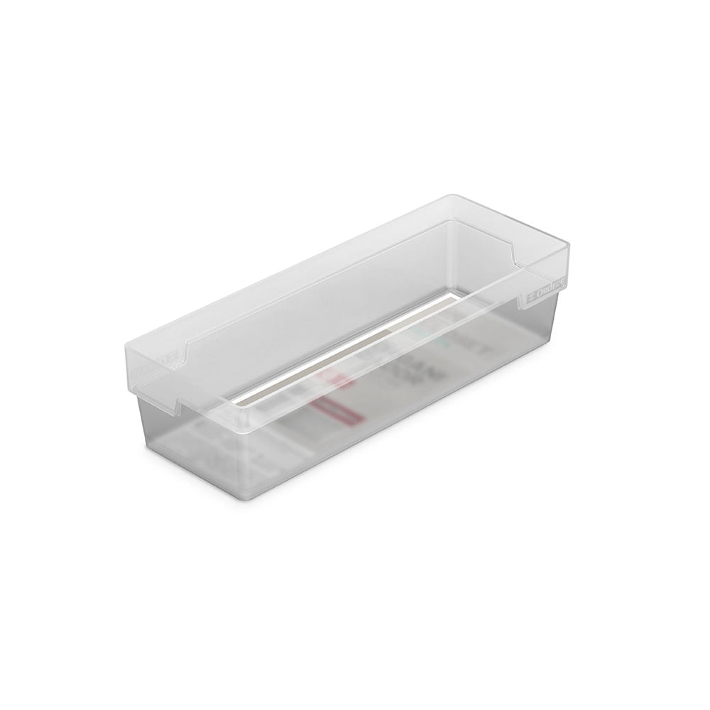 Organizador de Gaveta Ordene Cristal em Plástico 23x8,5x5,5cm