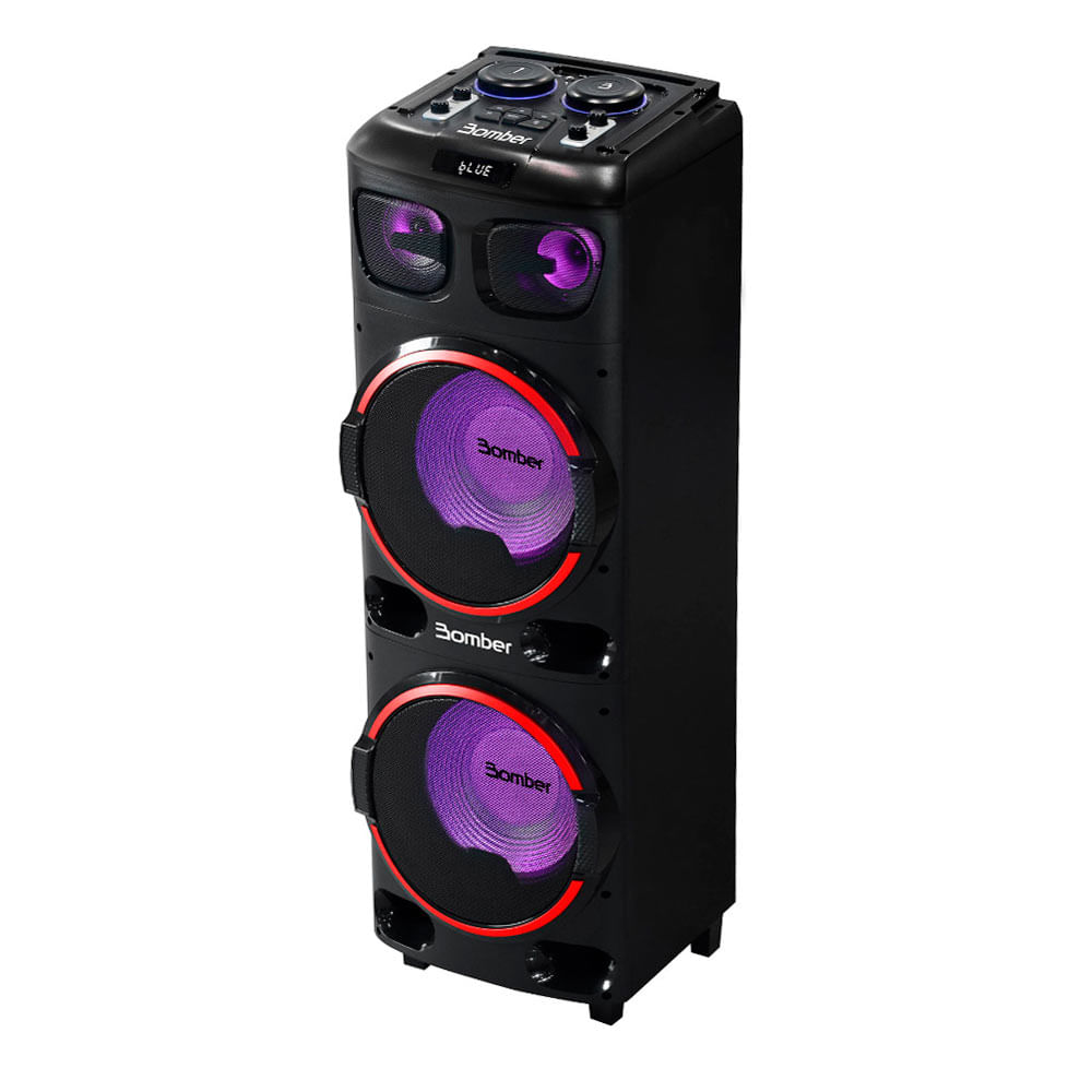 Torre de som bluetooth 5.3 BOMBER PAREDÃO 2300 12 " 2300W