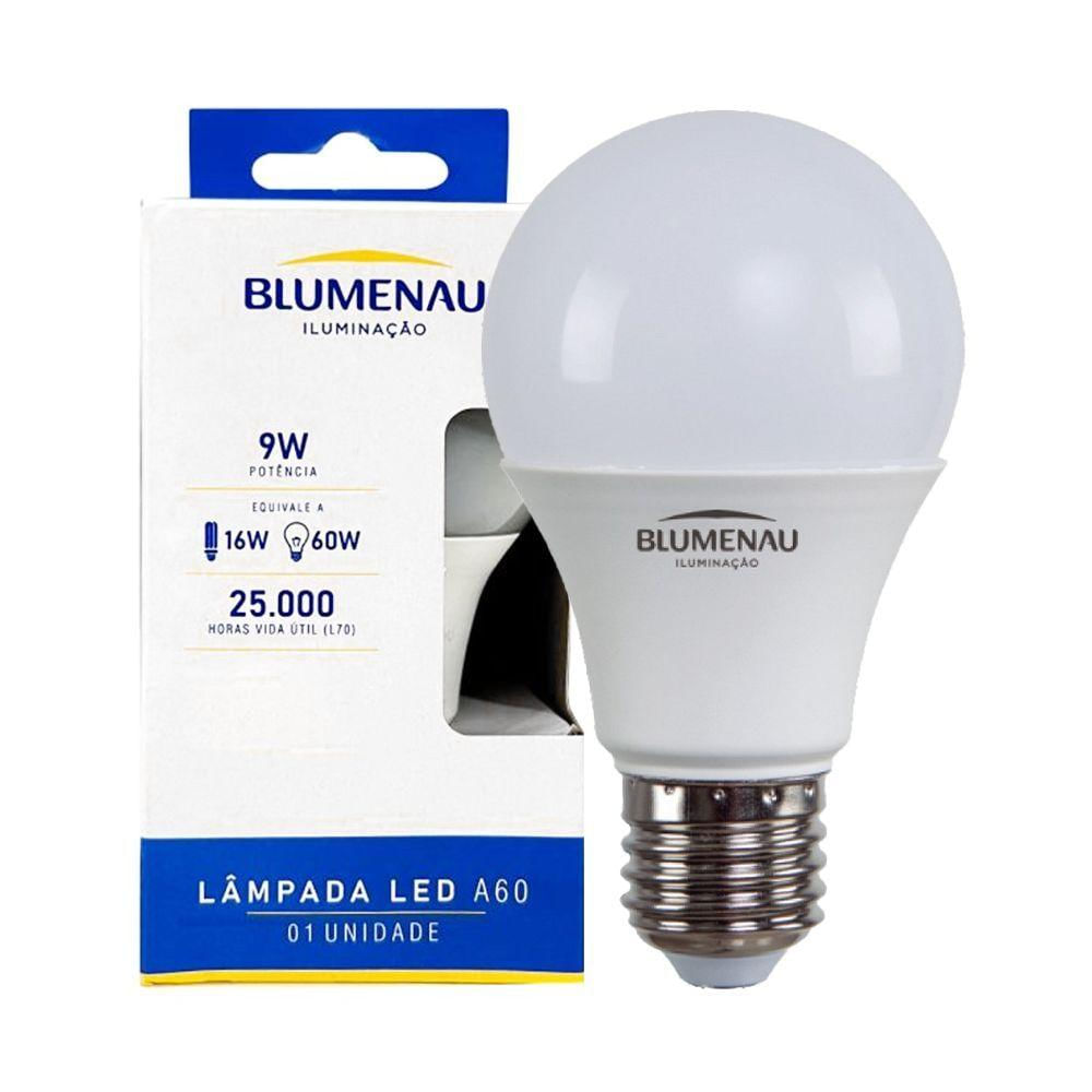 Kit 20 Lâmpadas Led Bulbo A60 9w E27 Bivolt 6500k Frio