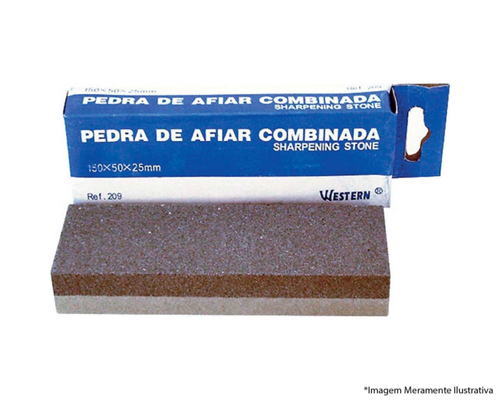 Pedra Afiar Combinada 150X50X20Mm 209