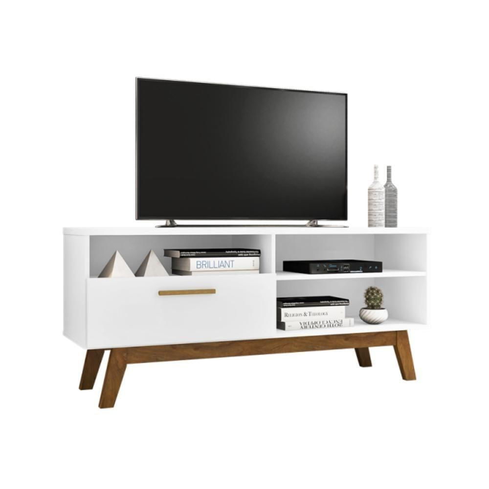 Rack Para Tv London Com Porta Branco