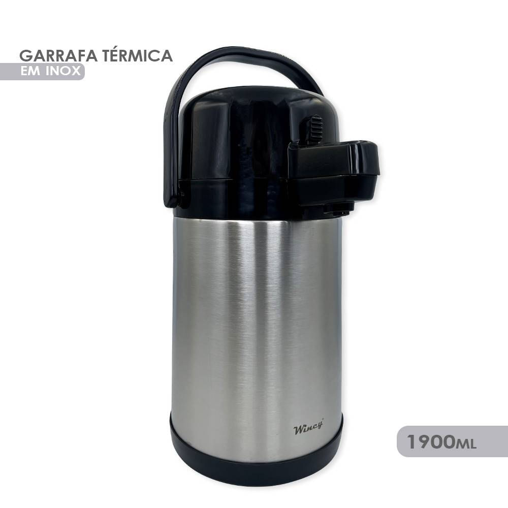 Garrafa Térmica Inox para Café, Água Quente Chá 1,9 Litros