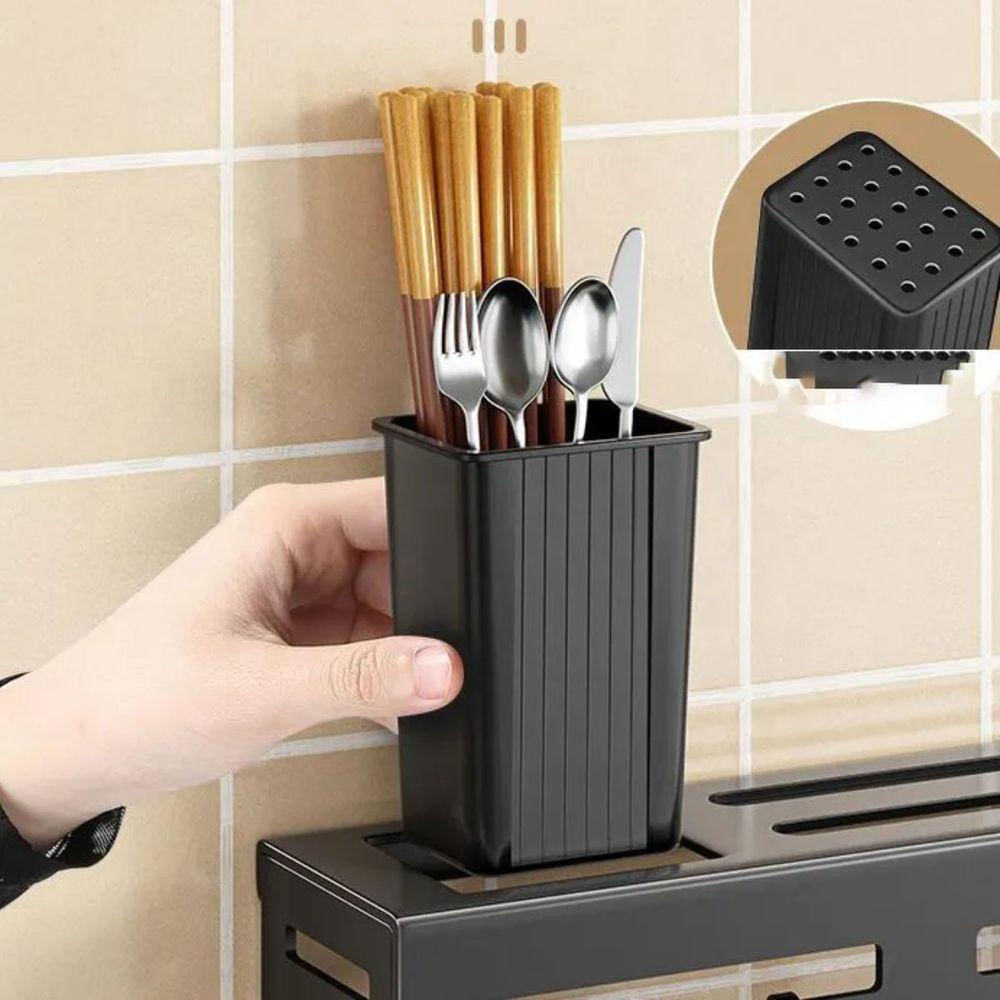 Suporte Inox Organizador Para Utensílios De Cozinha 8 Ganchos