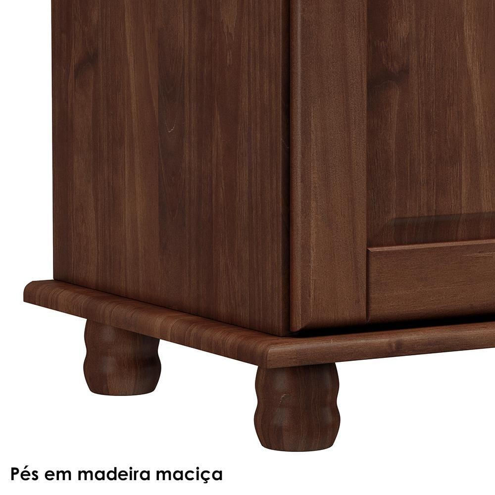 Balcao Madeira Maciça 2 Portas 2 Gavetas 88 Cm 8928 Cafe Milani Store Cafe