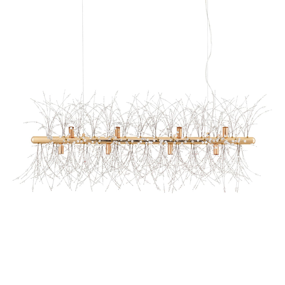 Lustre Pendente Astraled Mensae PT-1042 Dourado G9 Bivolt