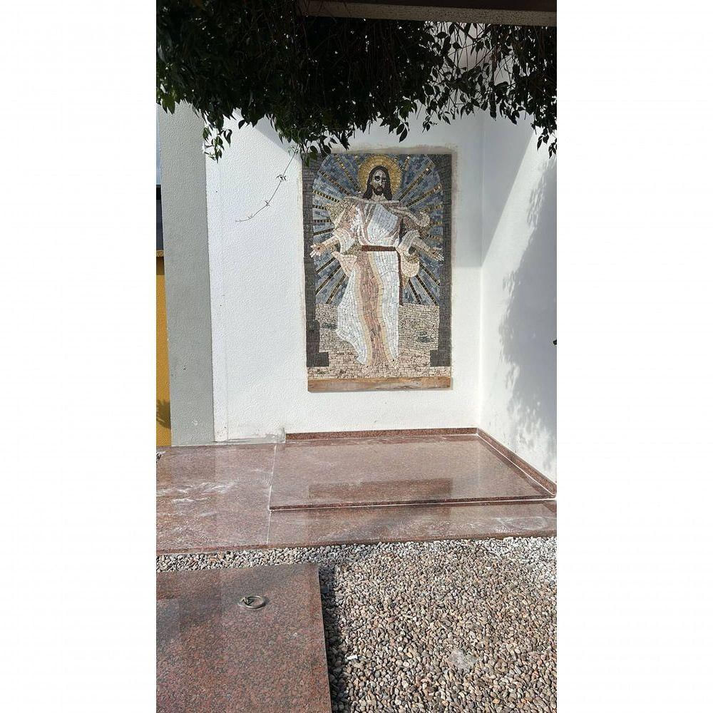 Mosaico Jesus Cristo Ressuscitado Tamanho 150x230cm