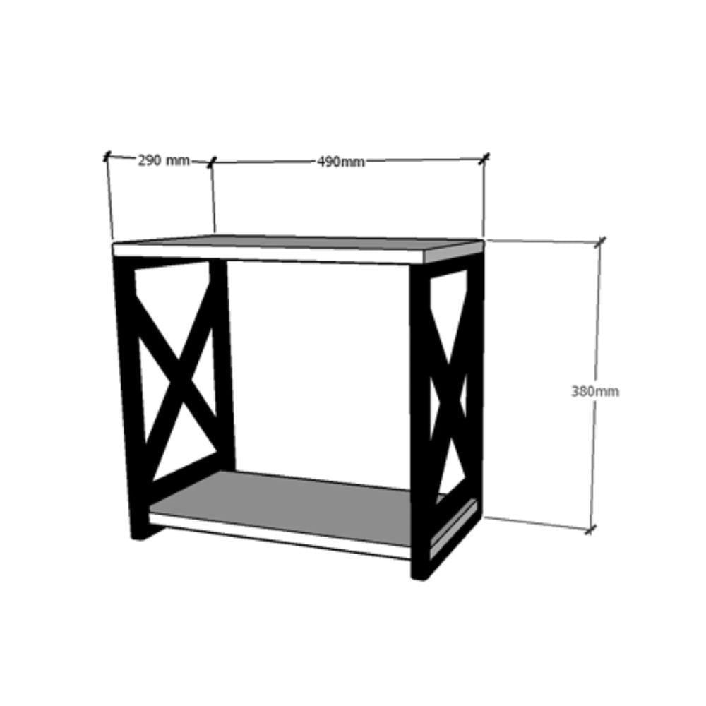 Suporte Nicho Estilo Industrial Preta