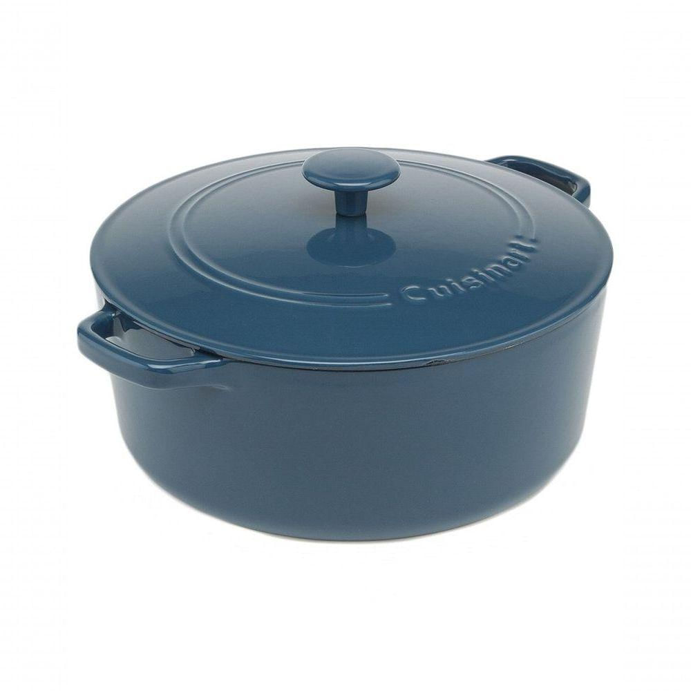 Cuisinart Caçarola Redonda De Ferro Fundido Esmaltado 7l Azul