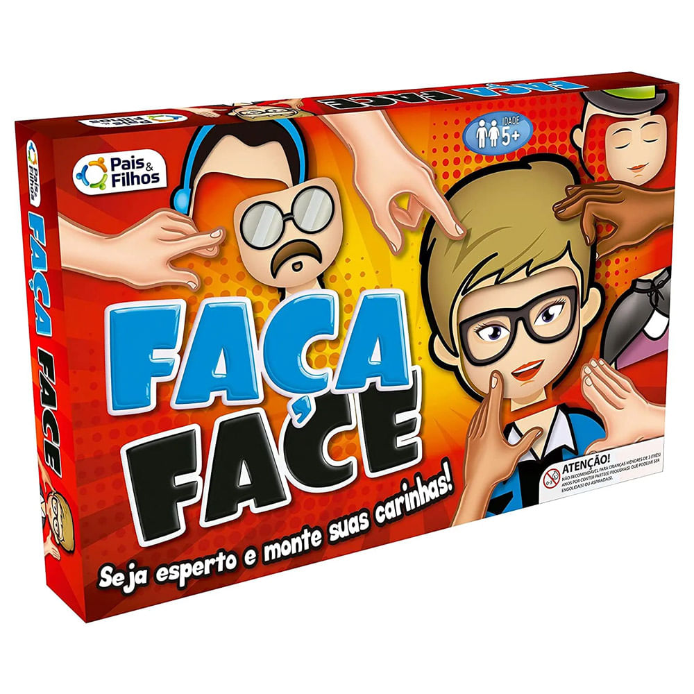 Jogo Familiar Faça Face entretenimento infantil Pais e Filhos