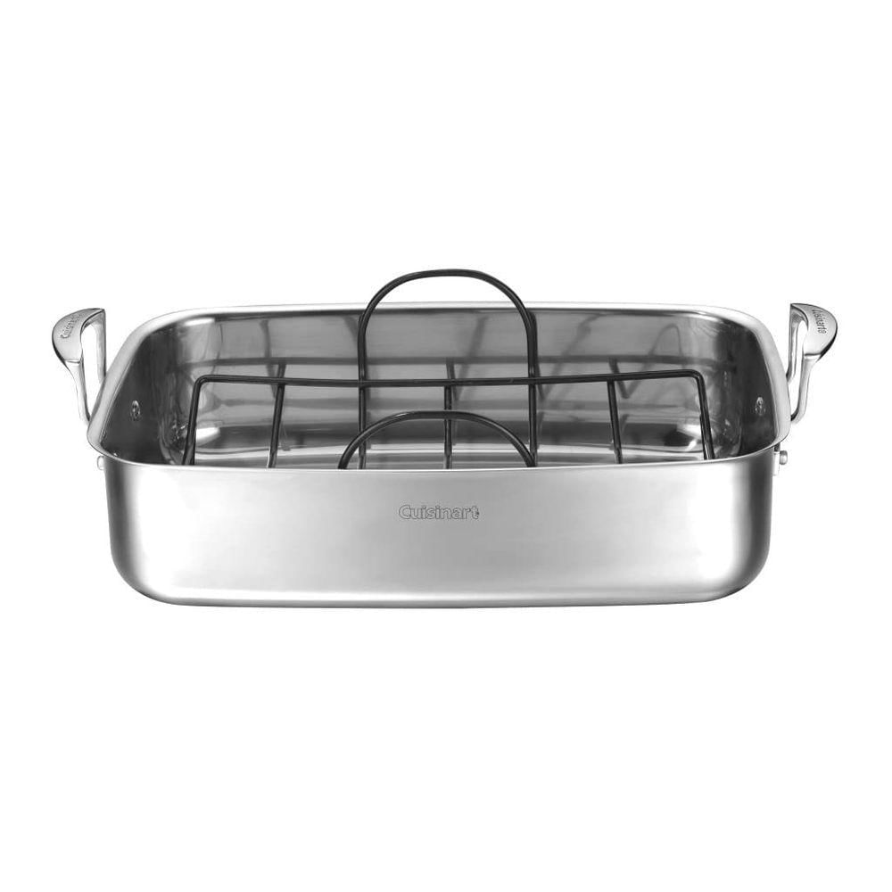 Cuisinart Assadeira Inox 38 Cm Com Grelha Antiaderente