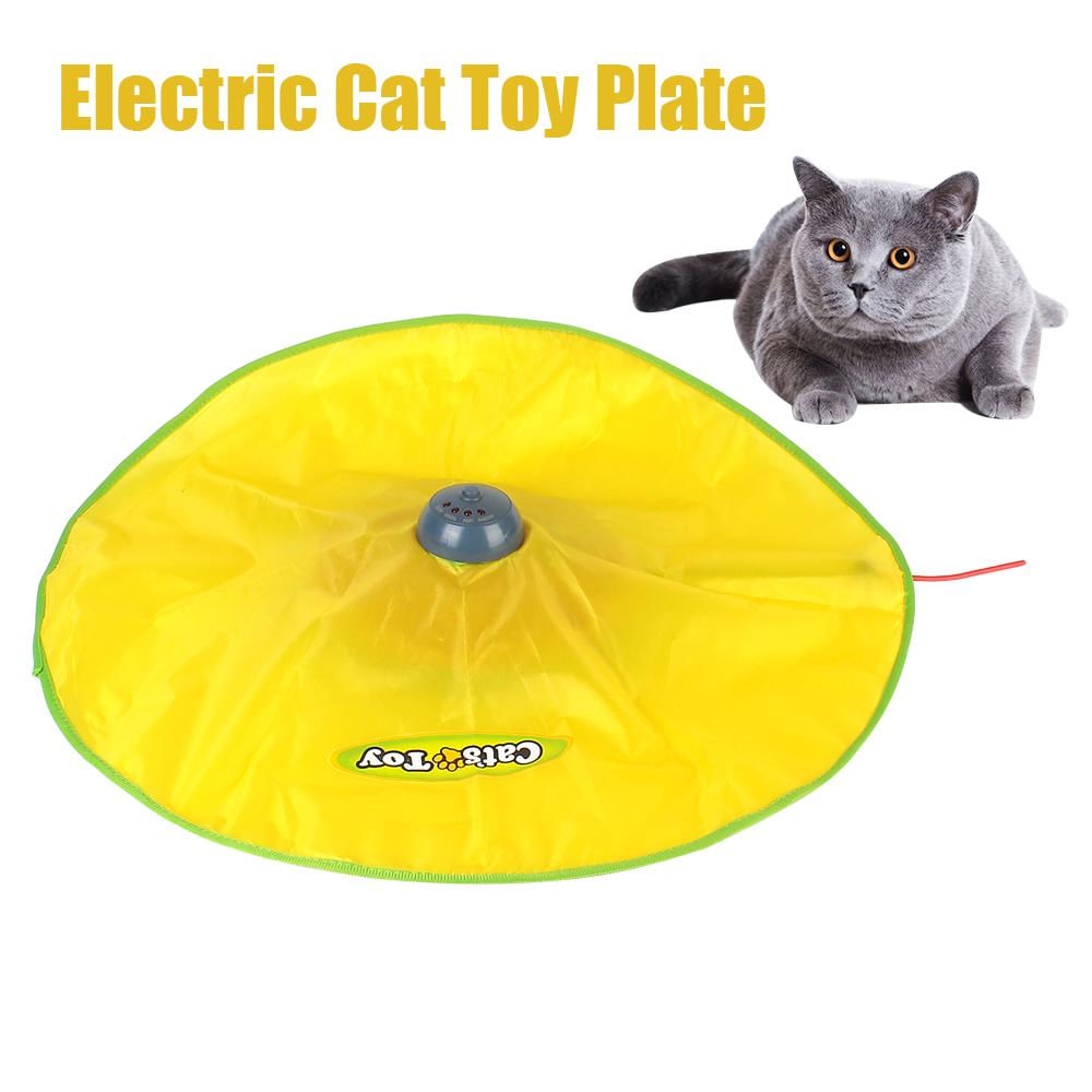 Brinquedo Interativo Elétrico para Gato com Penas e 4 Velocidades