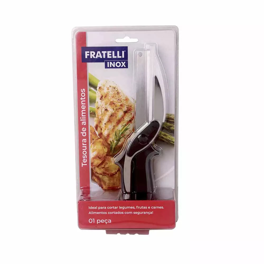 Tesoura de Cozinha Fratelli Clever Cutter em Inox 24cm