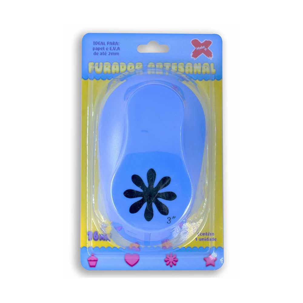 Furador Eva 76mm Flor Blister