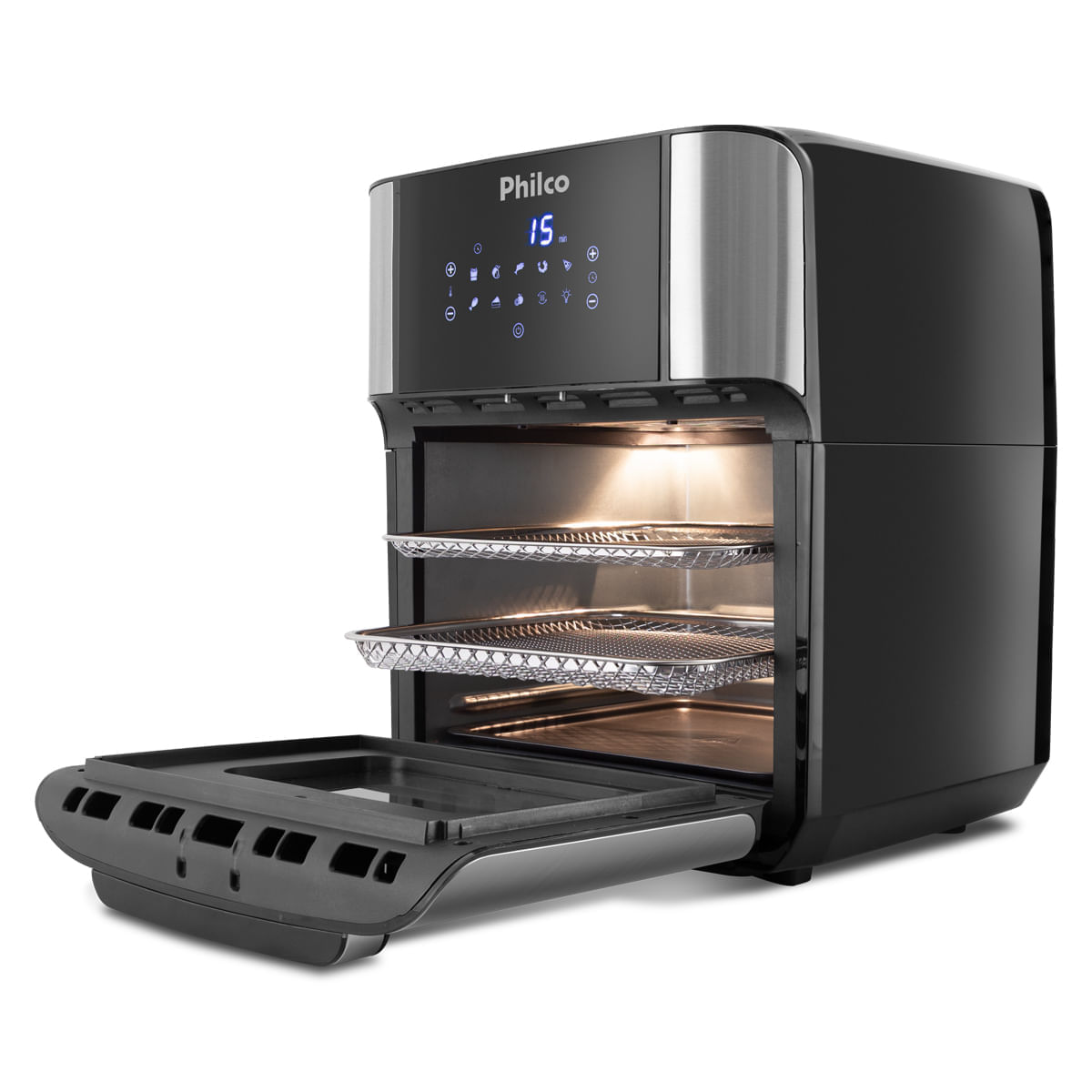 Air Fryer Oven Philco 12L 1800W 4 em 1 PFR2200 127V