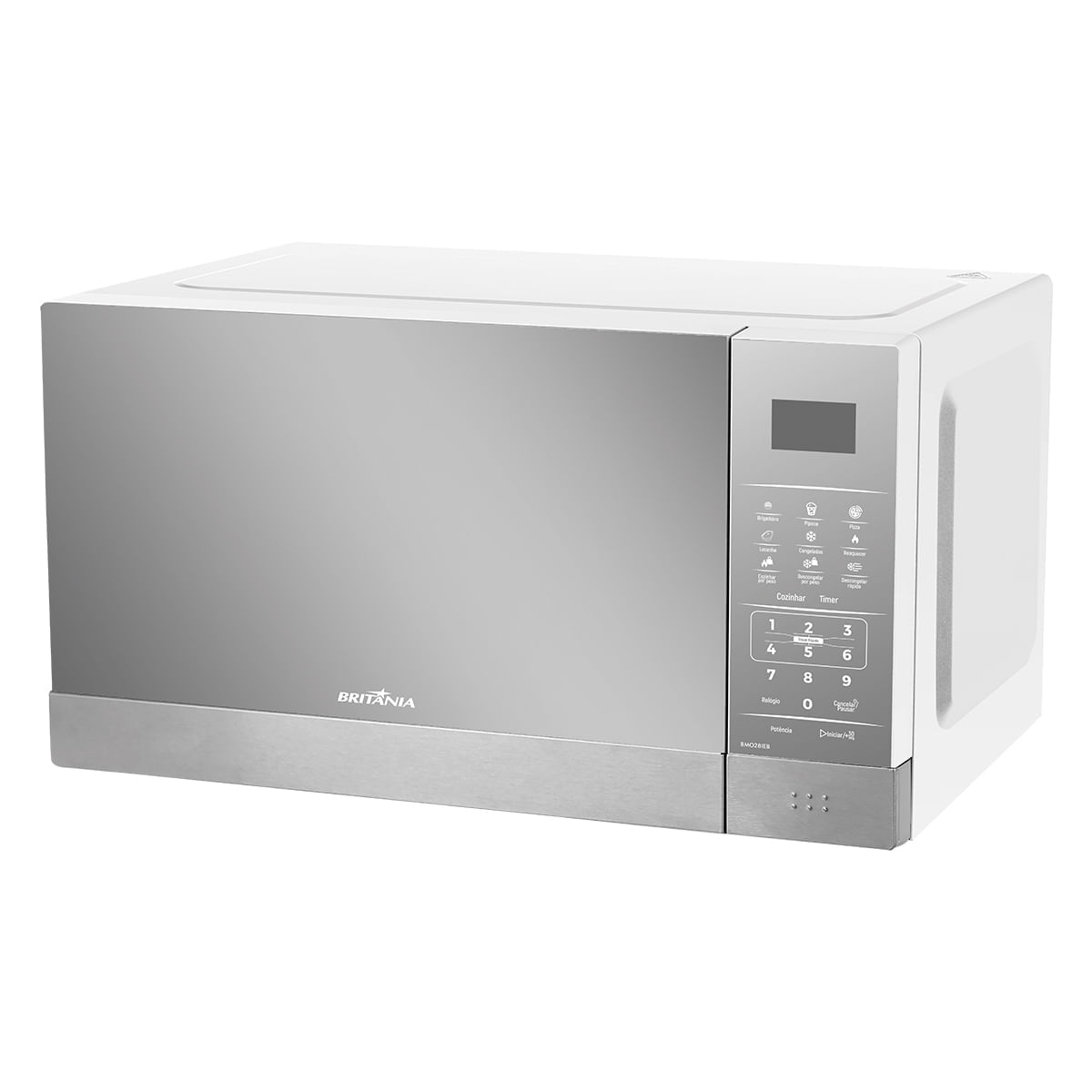 Micro-Ondas Britânia BMO28IEB 28L Porta Espelhada 1400W 127V