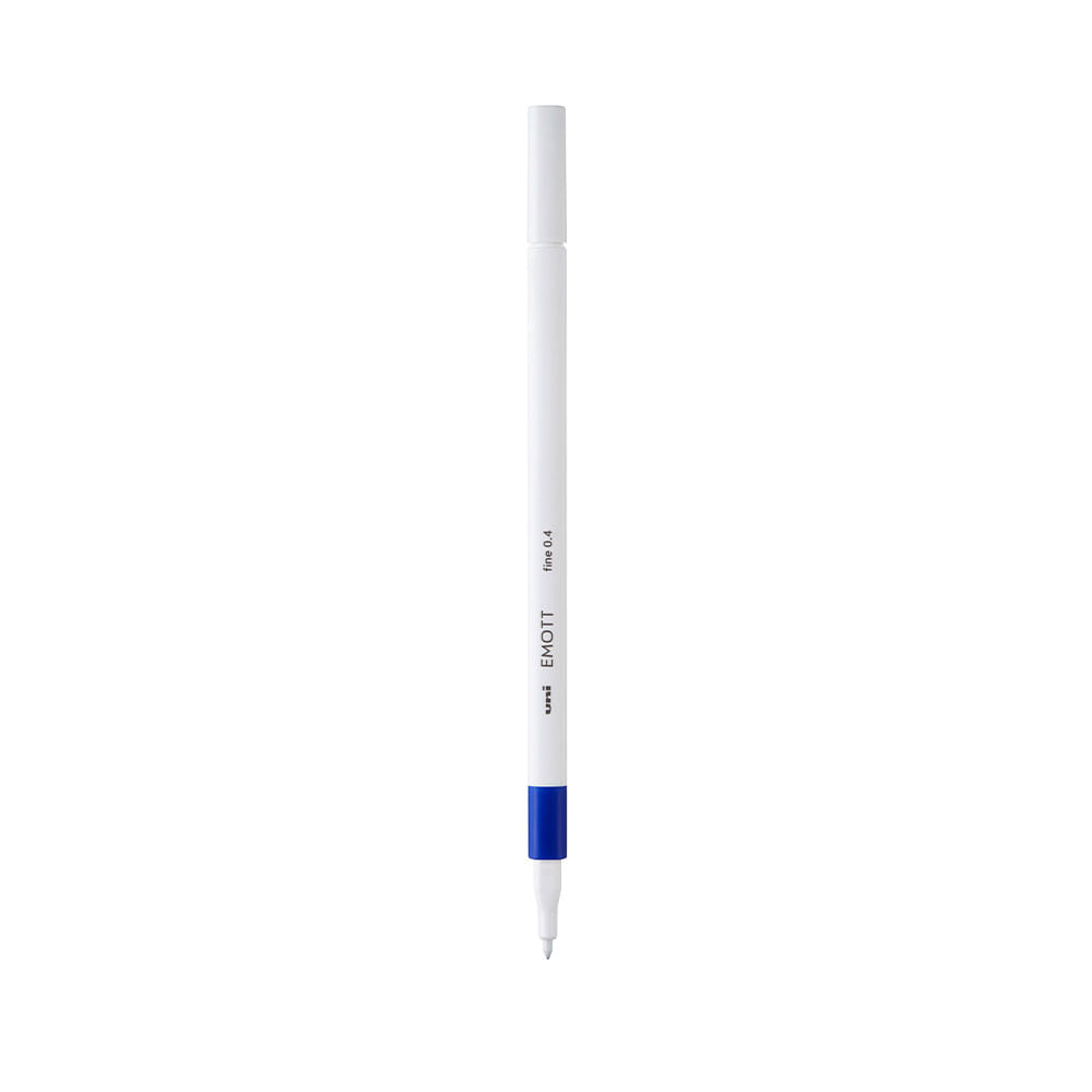 Caneta Hidrográfica Uniball Emott Fine Azul 0.4mm