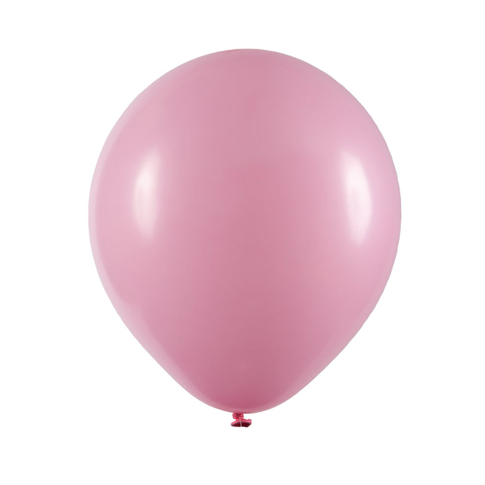 Balão Art Latex Buffet Redondo Nº7 com 50 Unidades Rosa