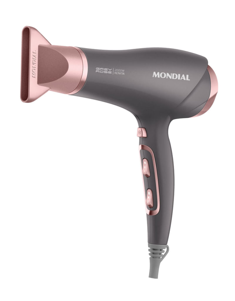 Secador de Cabelos Mondial Grafite/Rose - SCN-11 127V