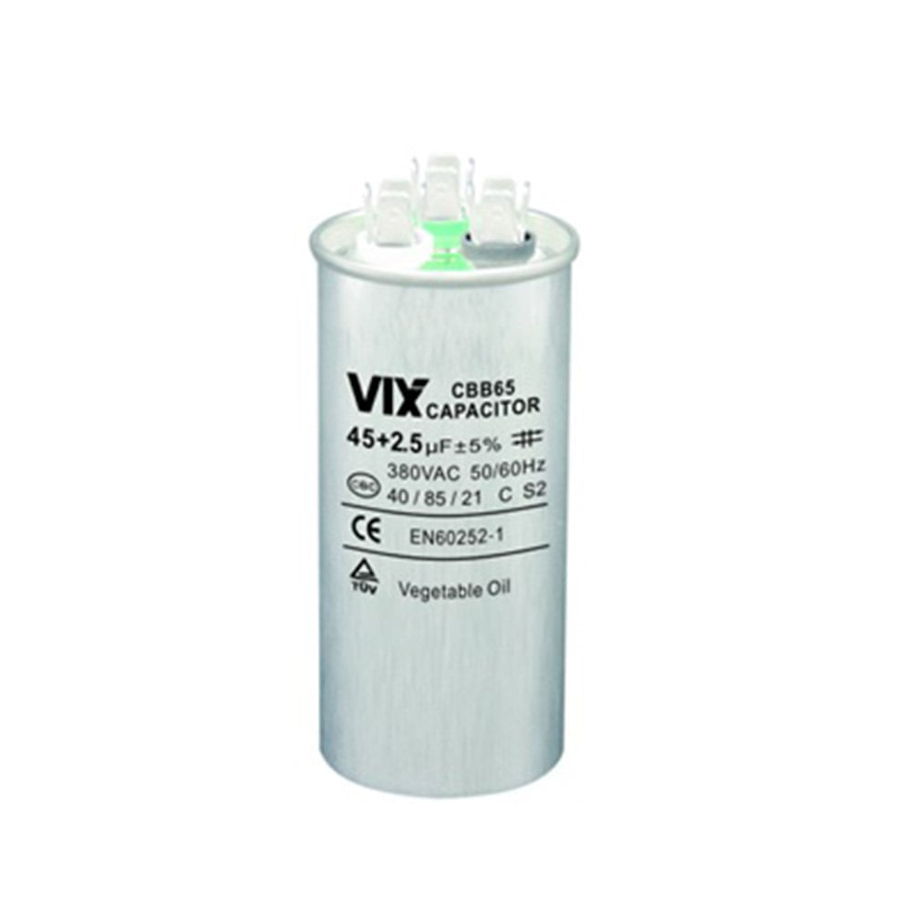 Capacitor Duplo Vix 45 + 2,5UF – 380 Volts