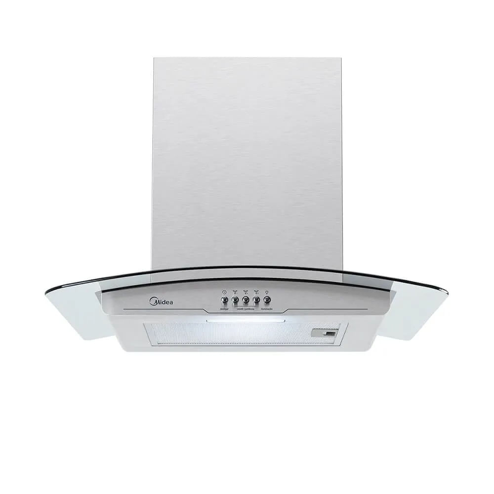 Coifa de Parede Midea 60cm Vidro Inox RGB601 - 127 Volts