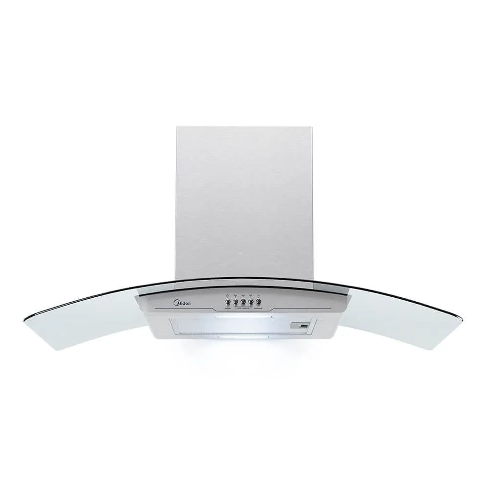 Coifa de Parede Midea 90cm Vidro Inox RGB901  - 127 Volts 127 Volts