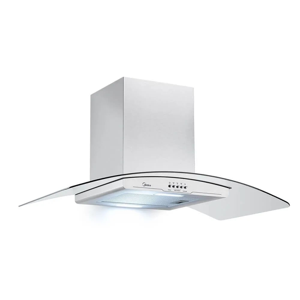 Coifa de Parede Midea 90cm Vidro Inox RGB901  - 127 Volts 127 Volts