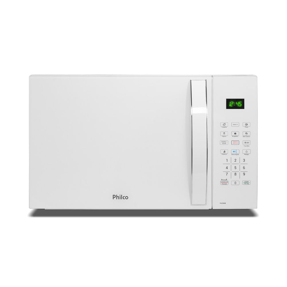 Micro-ondas Philco 34 Litros Limpa Fácil e Tira Odor Branco PMO34BB- 220 Volts