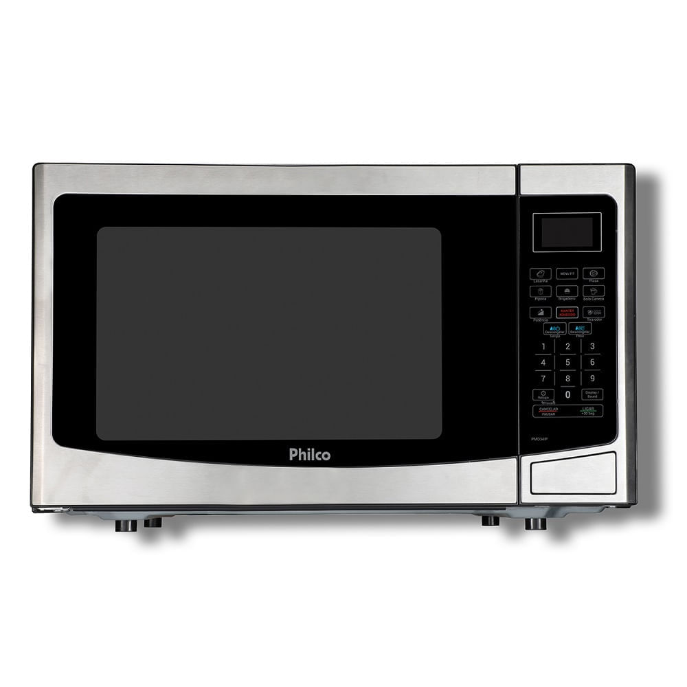 Micro-ondas Philco 34 Litros Inox e Preto PMO34IP – 127 Volts