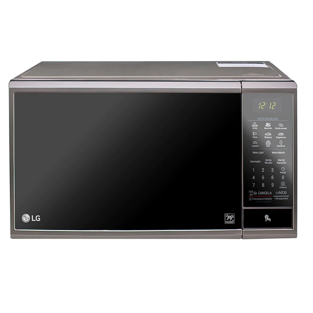 Micro-ondas LG 30 Litros Prata com Revestimento EasyClean MS3095LRA – 220 Volts