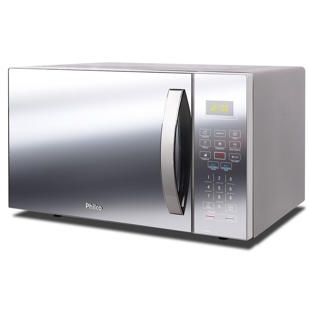 Micro-ondas Philco 34 Litros Espelhado Branco PMO34EB – 220 Volts 220 Volts