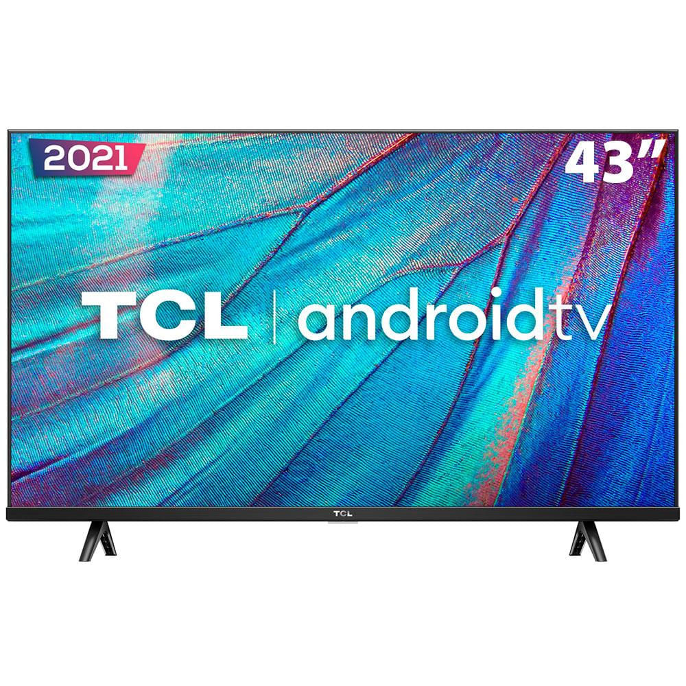 Smart Tv LED 43 Polegadas Full HD TCL 43S615 Design Sem Bordas Bluetooth Google Assistant e Android TV