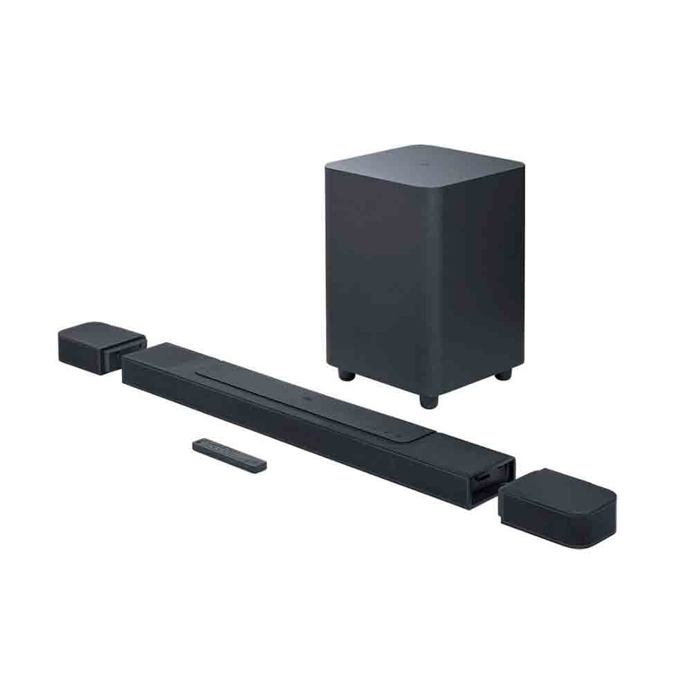 Soundbar JBL Bar 1000 Bivolt com 7.1.4 Canais Com Alto-Falantes Surround Removíveis, MultiBea, Dolby Atmos e DTS:X - 440W RMS