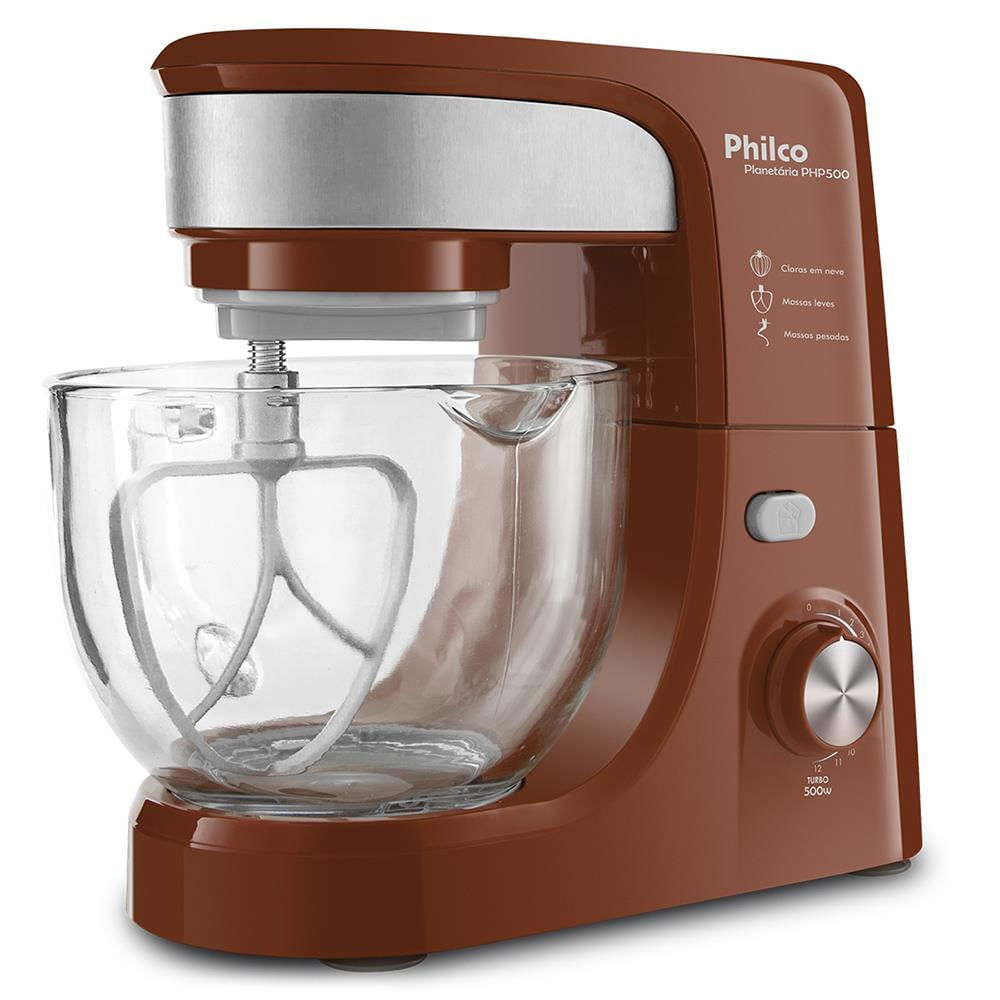 Batedeira Planetária Philco Turbo Glass PHP500 com 11 Velocidades + Função Turbo