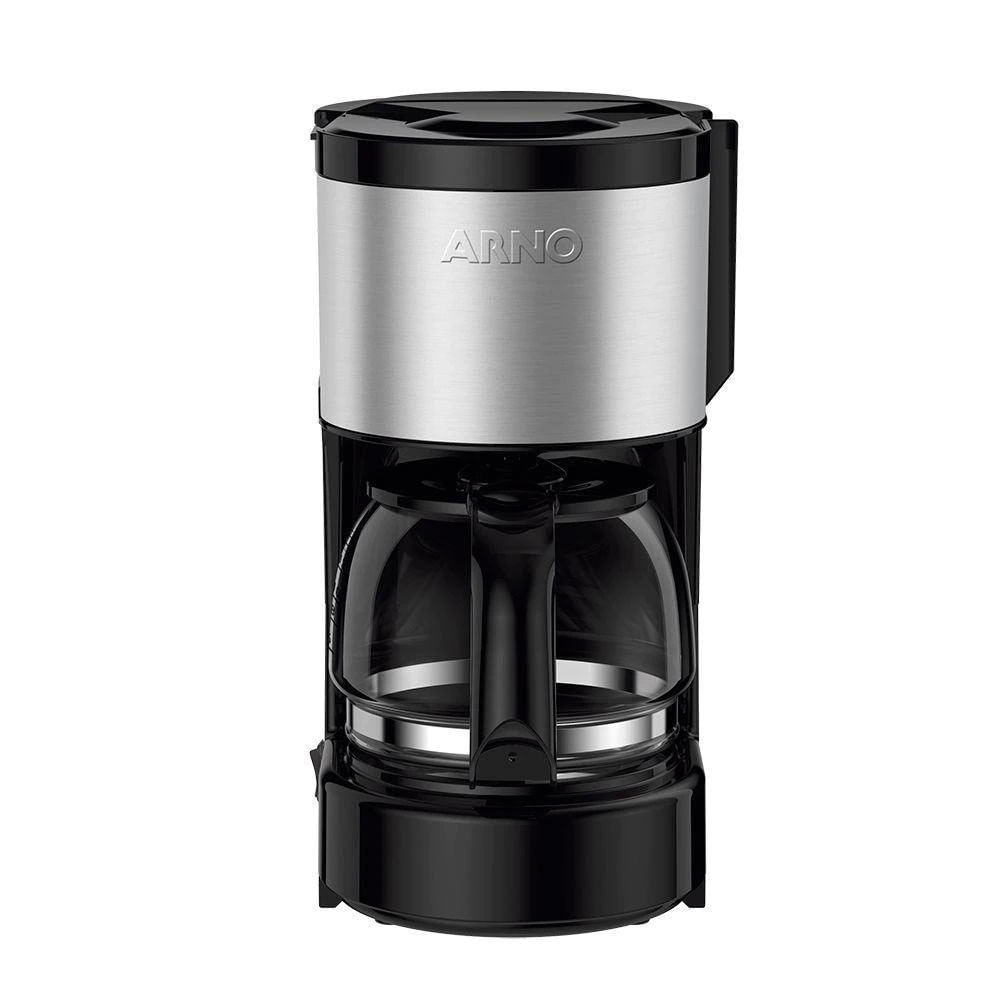 Cafeteira Elétrica Arno Perfectta Inox CFPI 12 Xícaras Preto com Inox / 220V