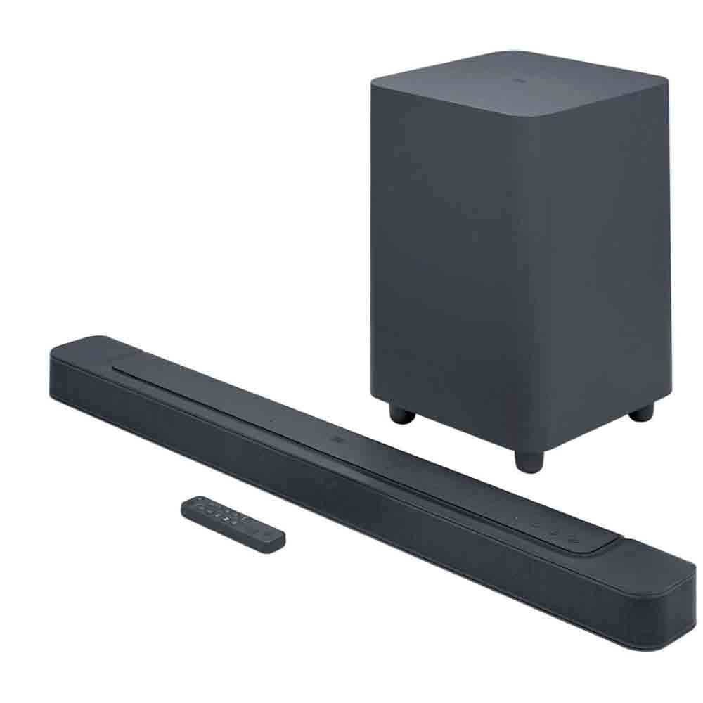 Soundbar JBL Bar 500 com 5.1 Canais Tecnologia MultiBeam e Dolby Atmos - 295W RMS