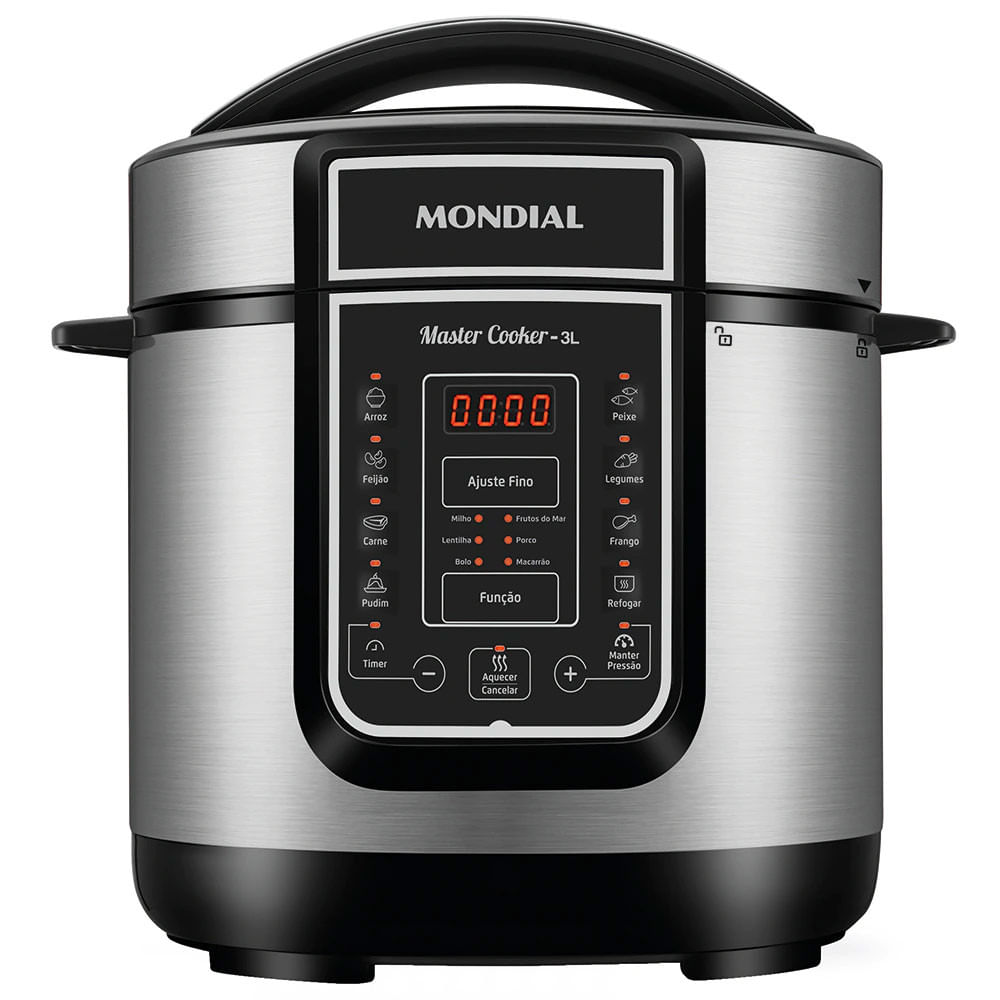 Panela Elétrica de Pressão Mondial Digital Master Cooker PE-40 700W com Capacidade de 3 Litros