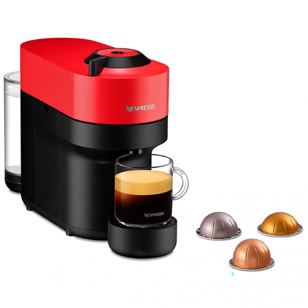 Máquina de Café Nespresso Vertuo Pop com Kit Boas-Vindas Vermelho / 110V