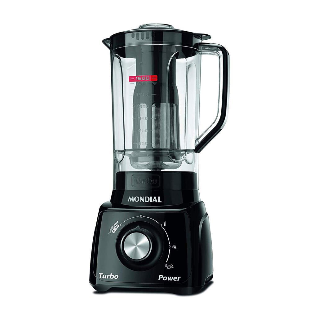 Liquidificador Mondial Turbo Power L-99 FB 500W com 3 Velocidades Preto / 110V