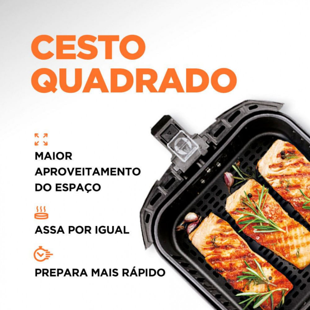 Fritadeira Elétrica Sem Óleo Air Fryer Mondial Family AFN40FB 4 L Preto / 220V