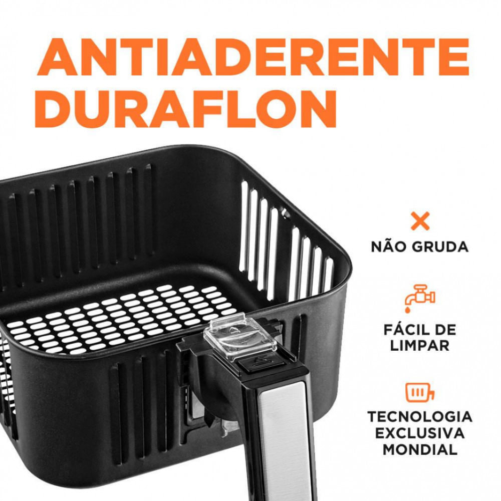 Fritadeira Elétrica Sem Óleo Air Fryer Mondial Family AFN40FB 4 L Preto / 220V