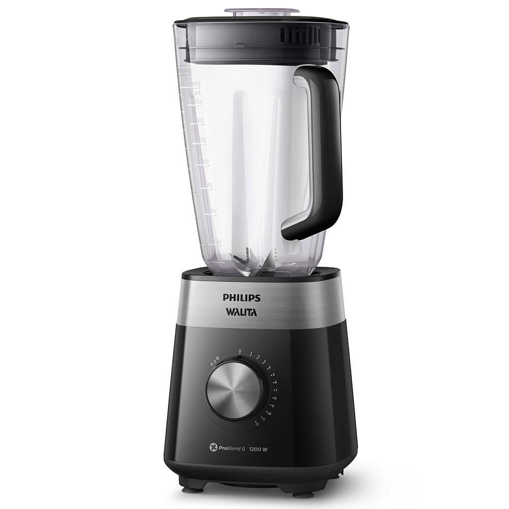 Liquidificador Philips Walita RI2242 1200W com 12 Velocidades Preto / 110V