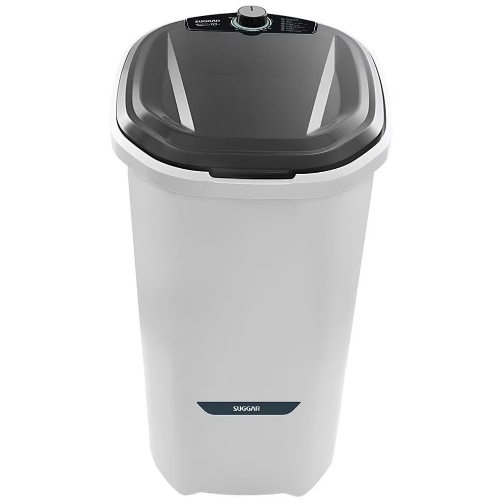 Lavadora de Roupas 10kg Suggar Neo Eco LE1011BR com 6 Programas de Lavagem Branco / 220V