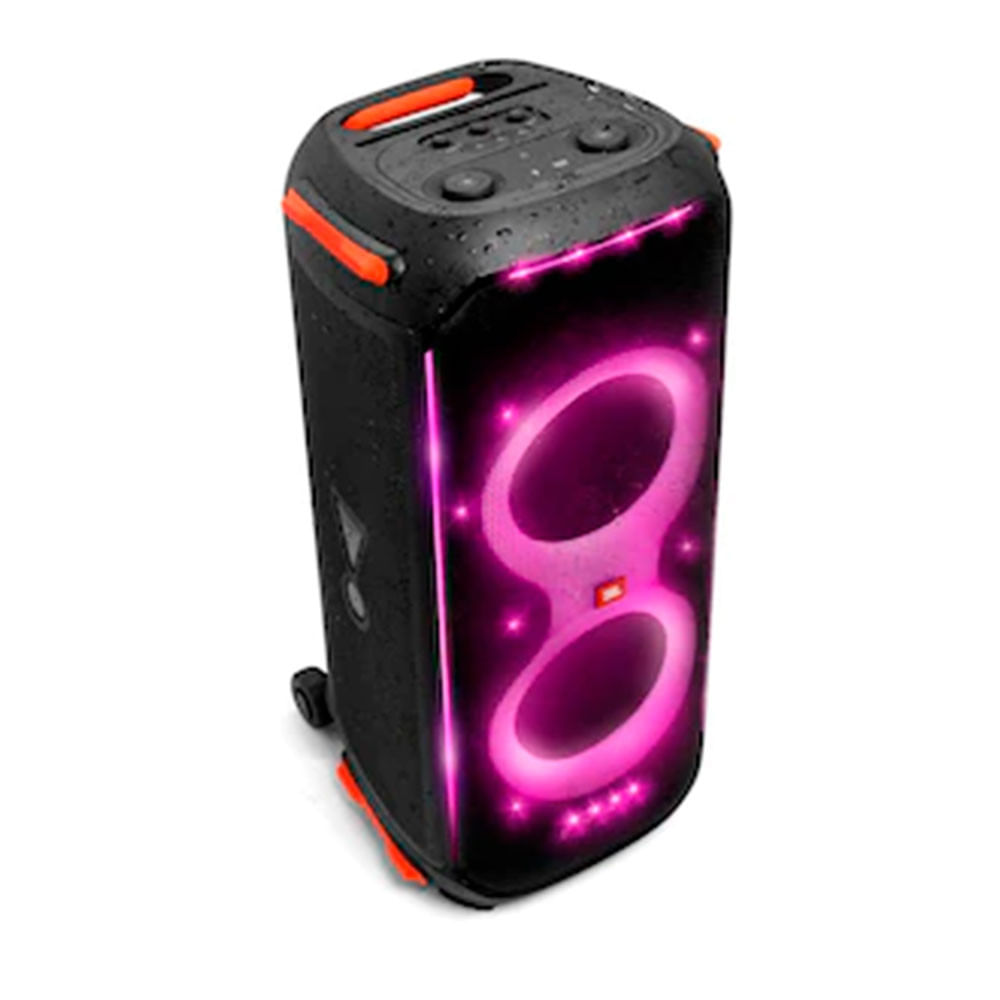 Caixa de Som Portátil JBL PartyBox 710 com Bluetooth, Luzes LED e À Prova de Respingos 800W RMS Preto / Bivolt