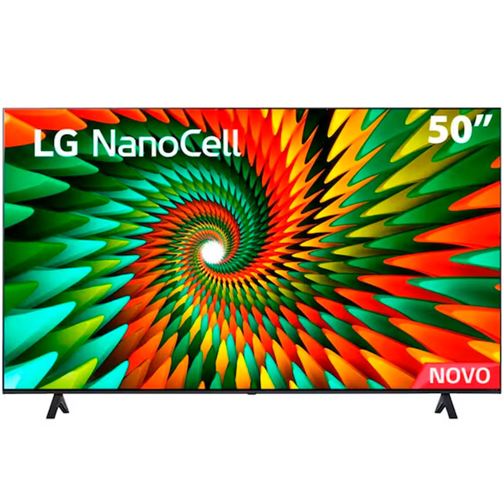 Smart TV 50 4K LG NanoCell 50NANO77SRA Bluetooth, ThinQ AI, Alexa, Google Assistente, Airplay, 3 HDMIs