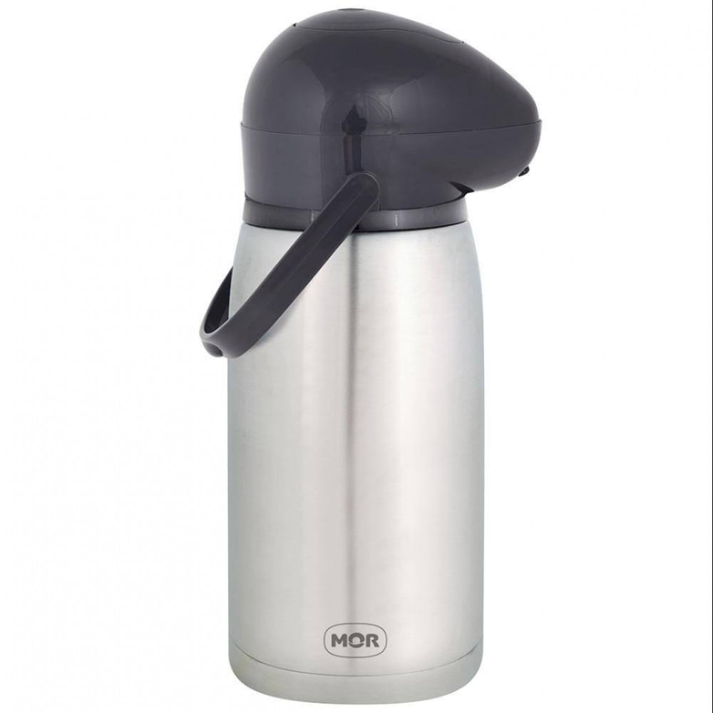 Garrafa Térmica Mor Nobile Inox 2 L Preto com Inox