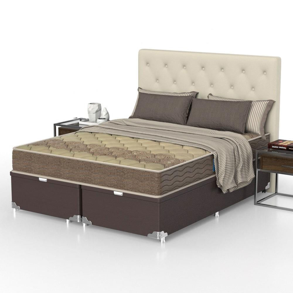 Cama Box Queen Size Probel Guarda Costas Próintense DF Espuma D33 68 x 158 x 198cm