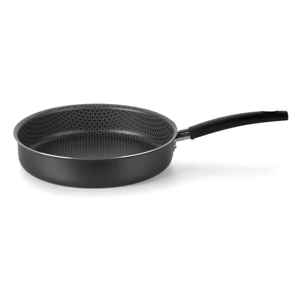 Frigideira Alta Multiflon Gourmet com Antiaderente Ultra 7 24 cm Preto